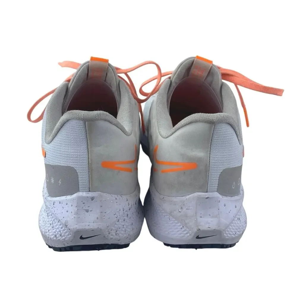 Nike Air Zoom Pegasus 39 Shield Womens White Orange Running Sneakers Shoes Sz 9